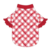 Apple-solutely Adorable - Apple Gingham - The Shimmy Edge Tee